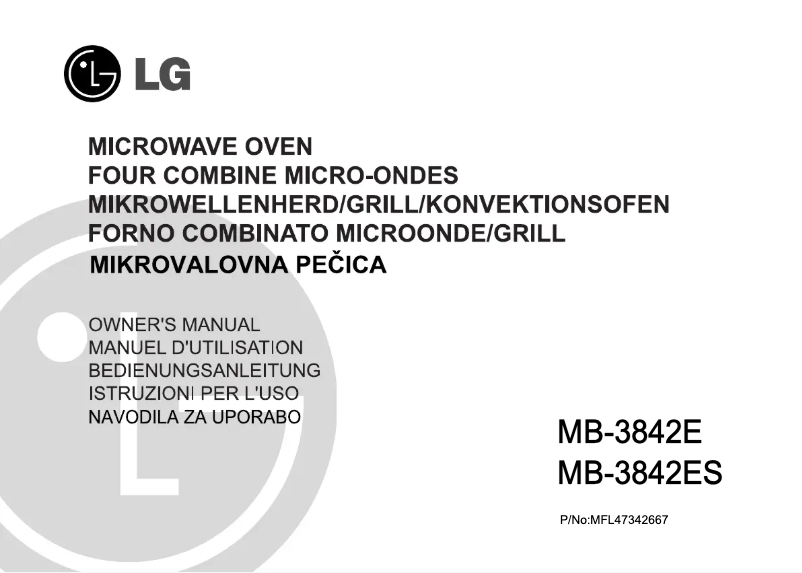 Page 1 de la notice Manuel utilisateur LG MB-3842ES