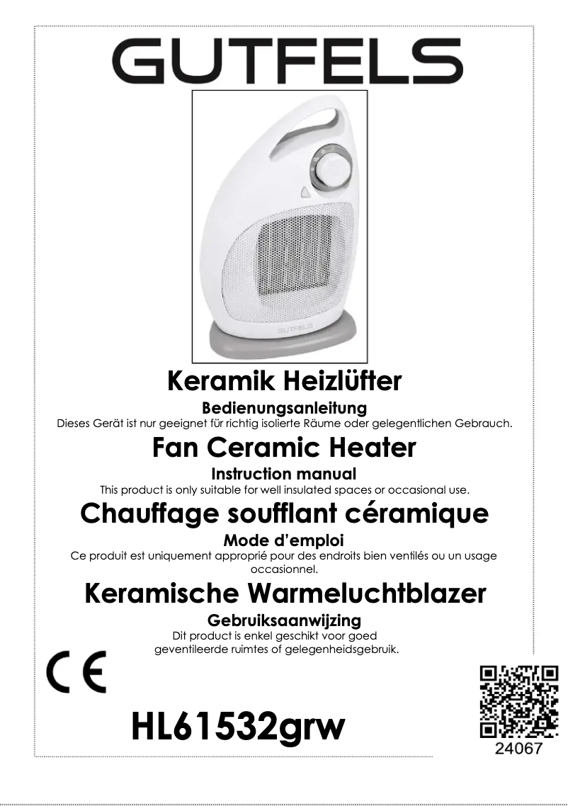 Page n°1 - Manuel utilisateur GUTFELS HL 61532 grw
