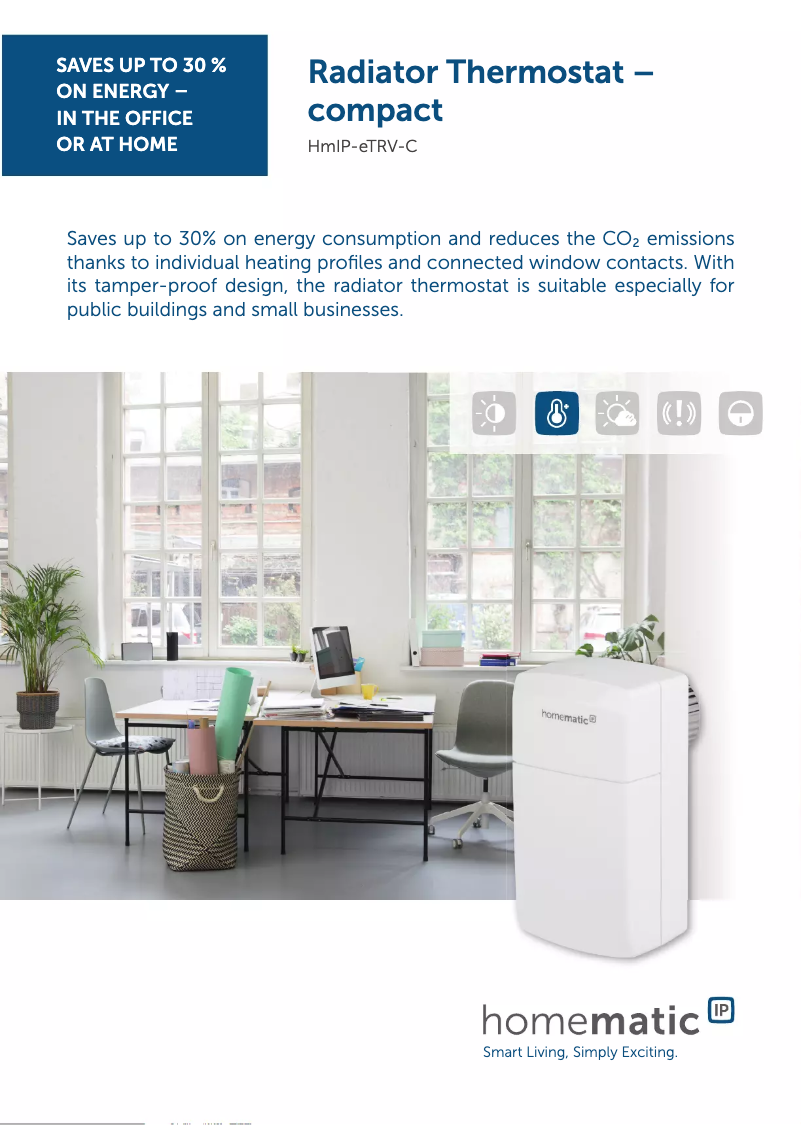 Image de la première page du manuel de l'appareil HMIP-eTRV