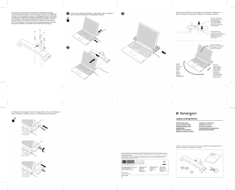 Page n°1 - Manuel utilisateur Kensington K64632WW