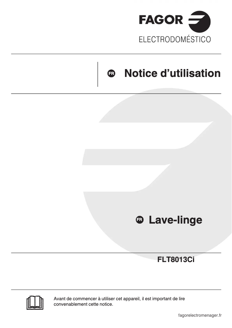 Página 1 del manual Manual de usuario Fagor FLT8013Ci