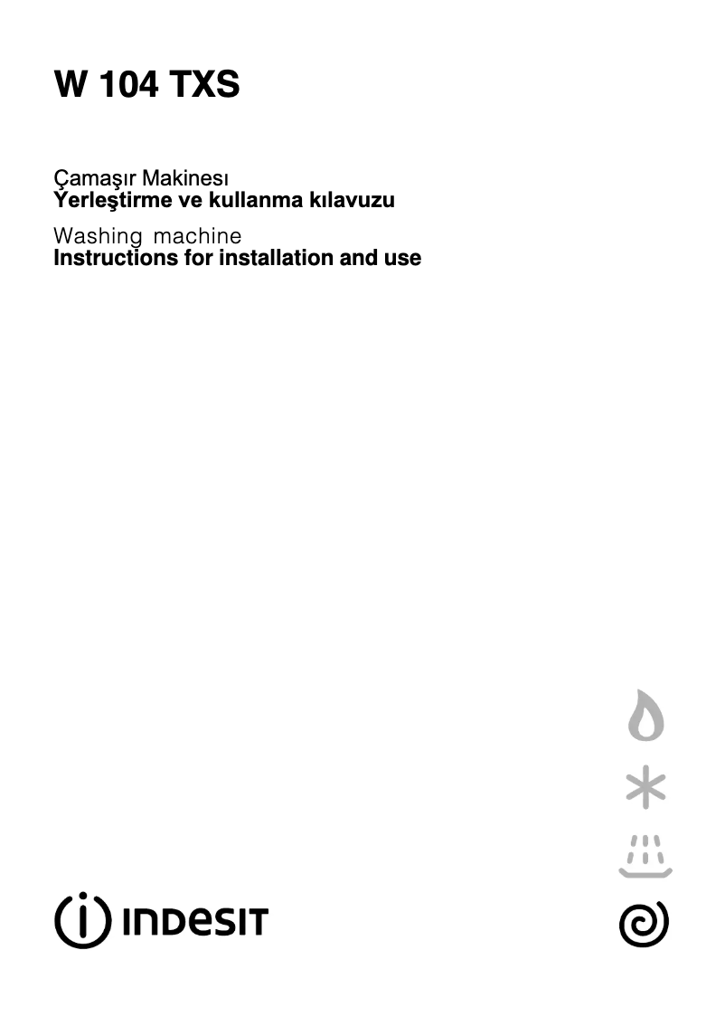 Image de la première page du manuel de l'appareil W 104 TXS (TK)