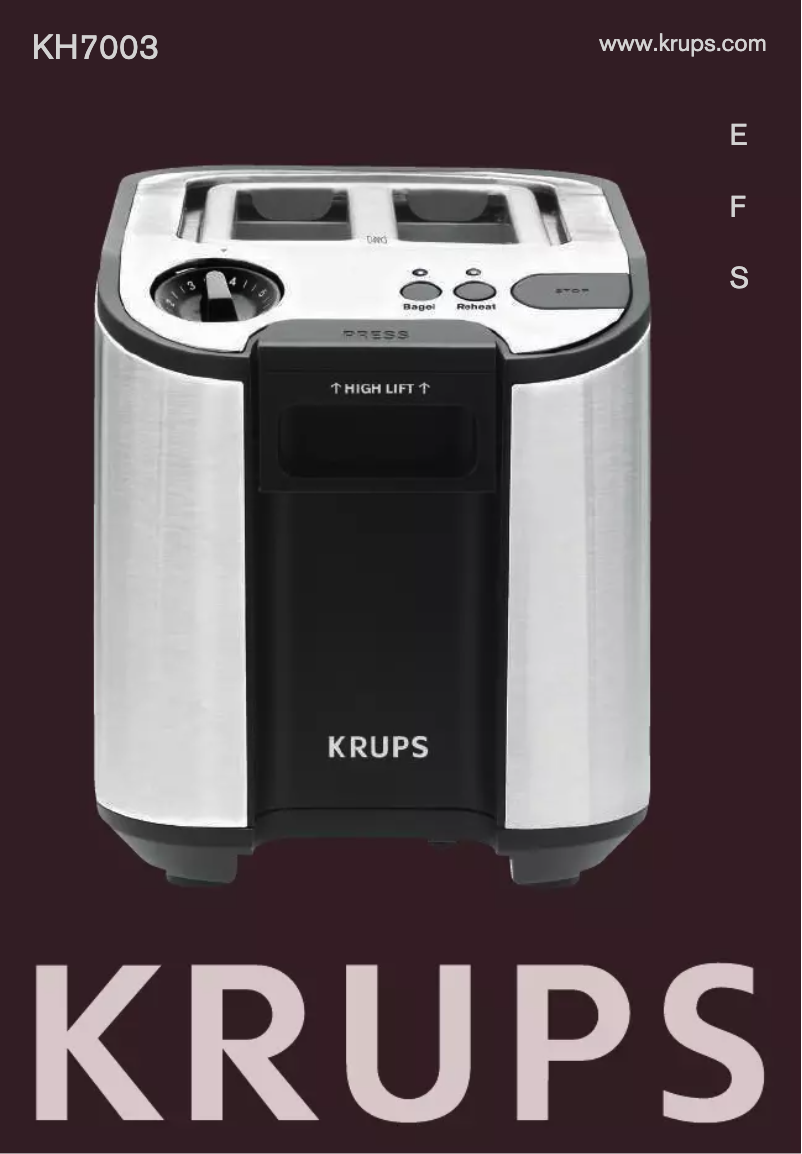 Image de la première page du manuel de l'appareil Precision KH7003