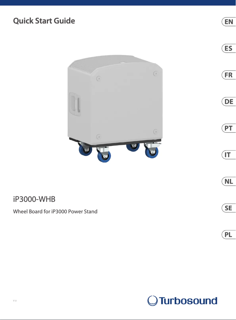 Page n°1 - Guide de démarrage rapide Turbosound iNSPIRE iP3000