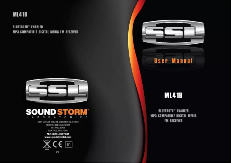 Page 1 de la notice Manuel utilisateur SSL ML41B