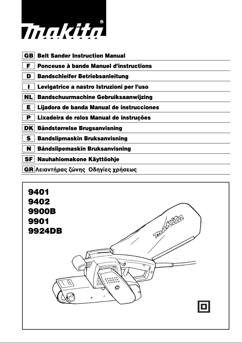 Page n°1 - Manuel utilisateur Makita 9900B