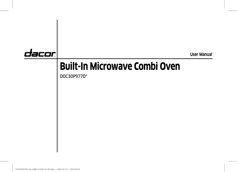 Image de la première page du manuel de l'appareil DOC30P977DS