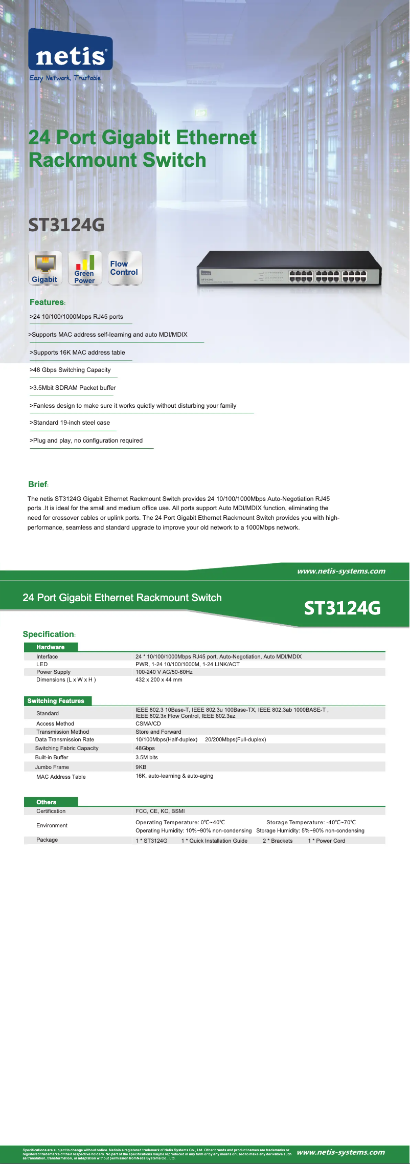 Image de la première page du manuel de l'appareil ST3124G