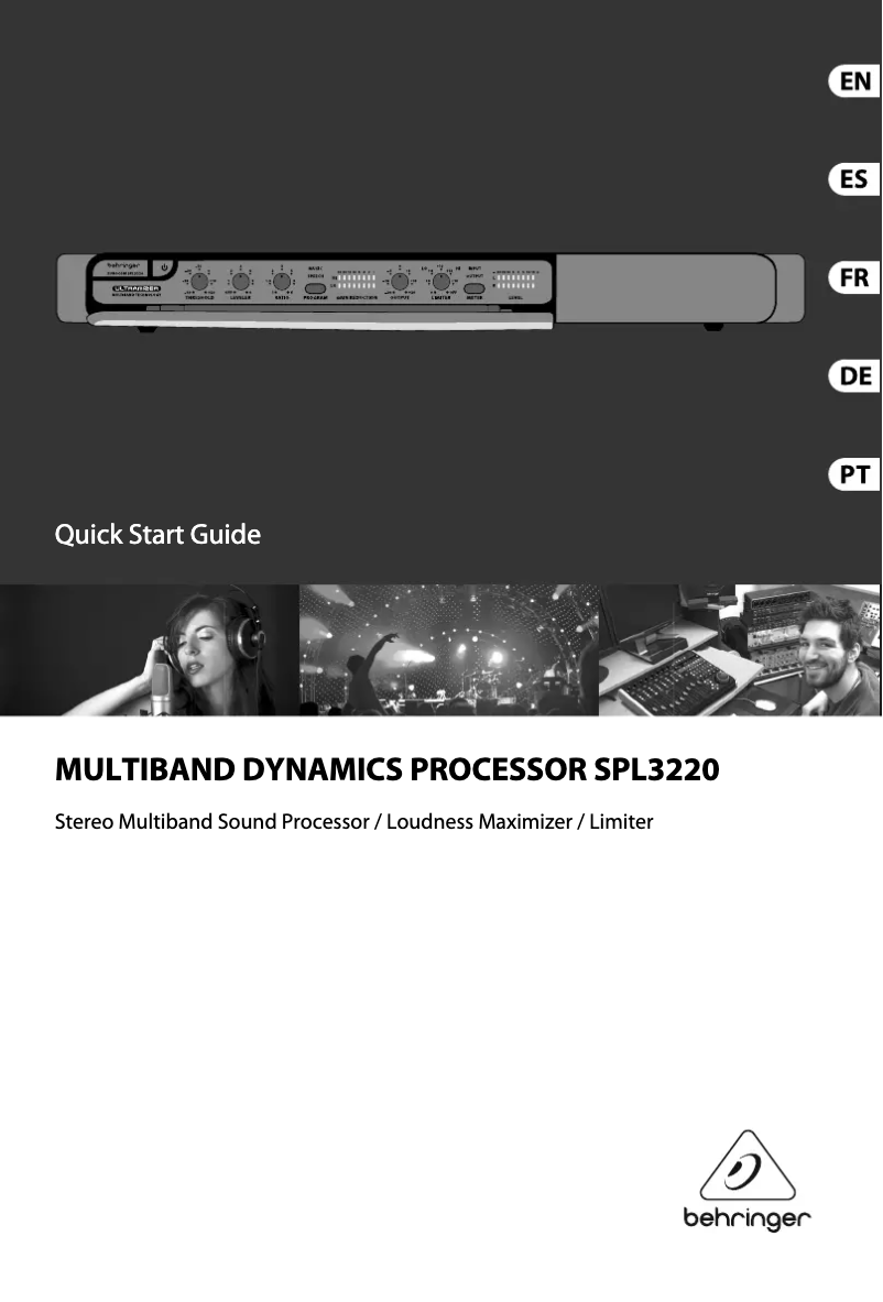 Image de la première page du manuel de l'appareil Eurocom SPL3220