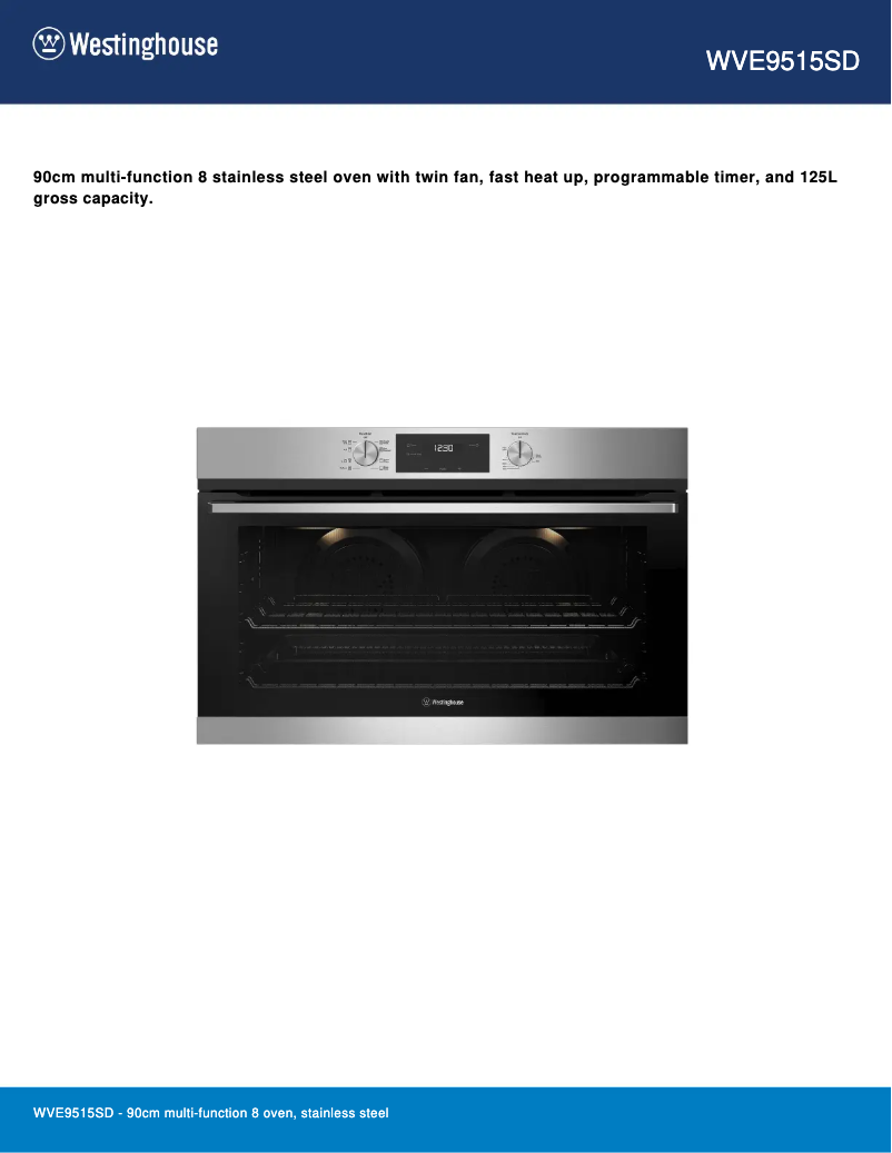 Image de la première page du manuel de l'appareil WVE9515SD