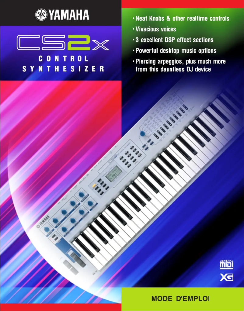 Image de la première page du manuel de l'appareil D9565N