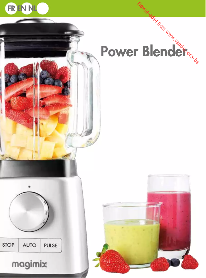 Image de la première page du manuel de l'appareil Power Blender 11629B