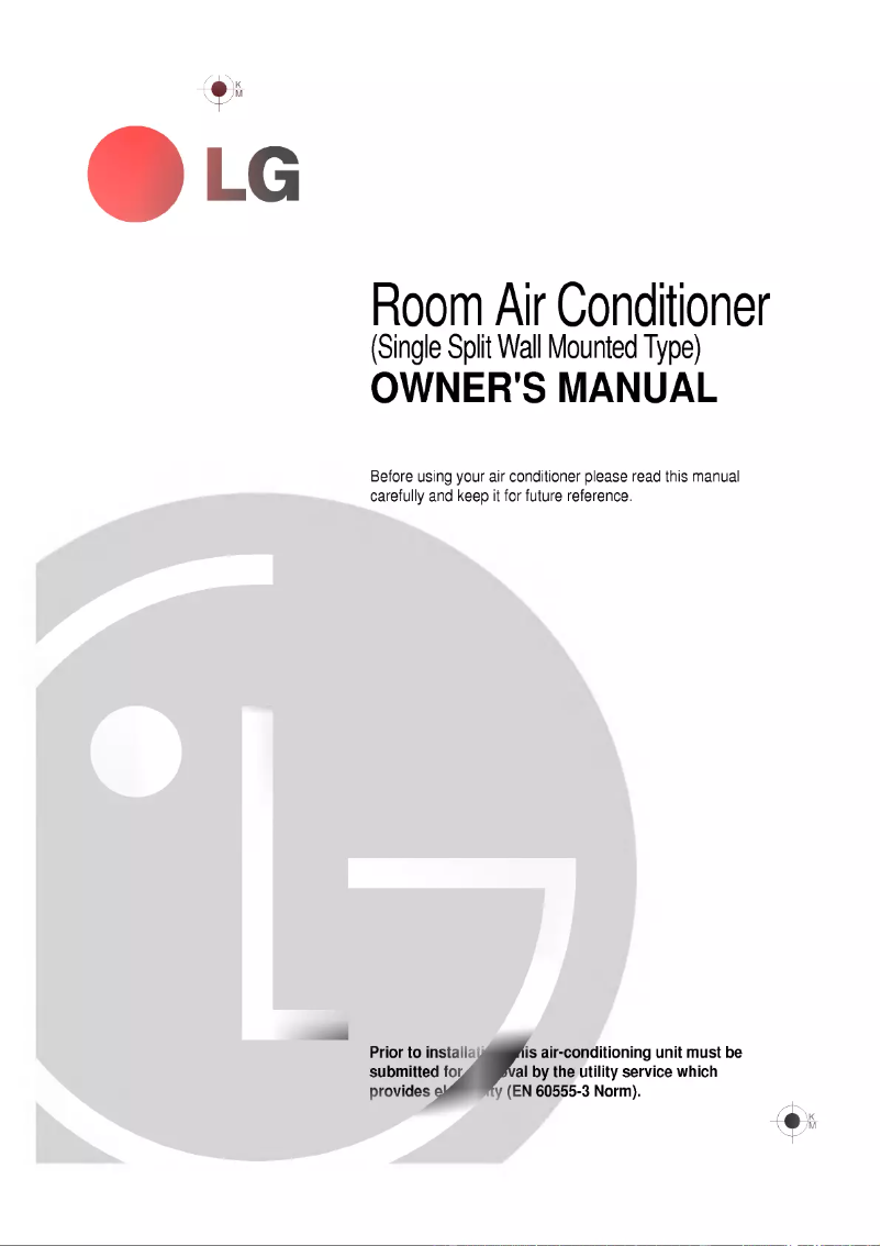 Page n°1 - Manuel utilisateur LG LS-E0960CL