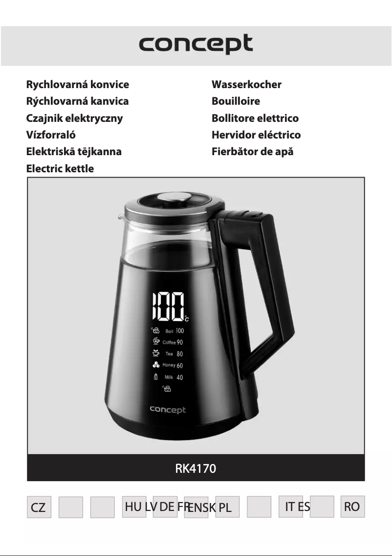 Image de la première page du manuel de l'appareil Thermosense RK4170