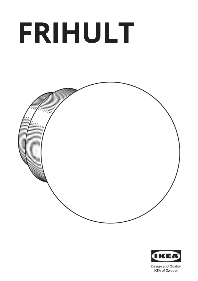 Image de la première page du manuel de l'appareil FRIHULT 704.315.53