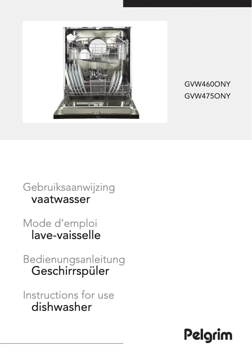 Page 1 de la notice Manuel utilisateur Pelgrim GVW460ONY