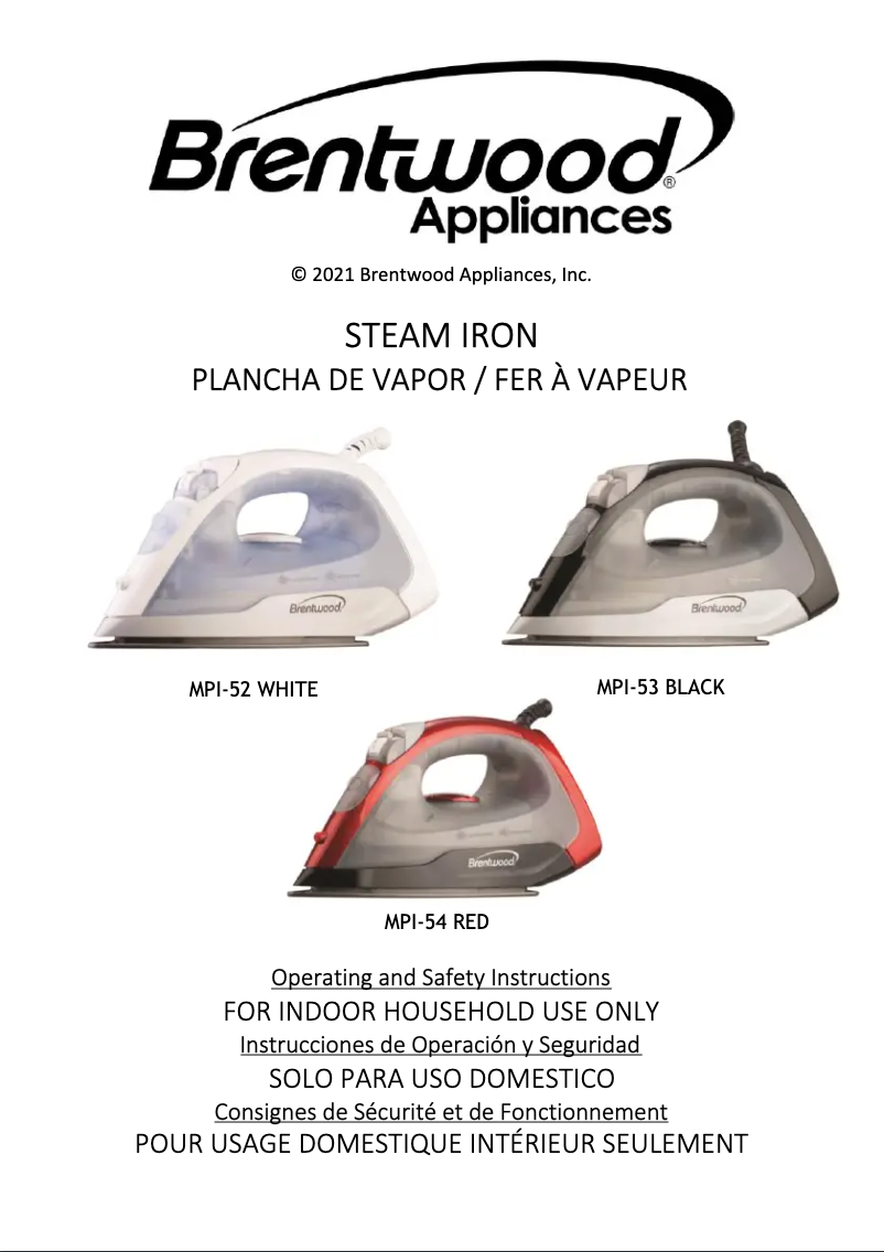 Página 1 del manual Manual de usuario Brentwood MPI-52