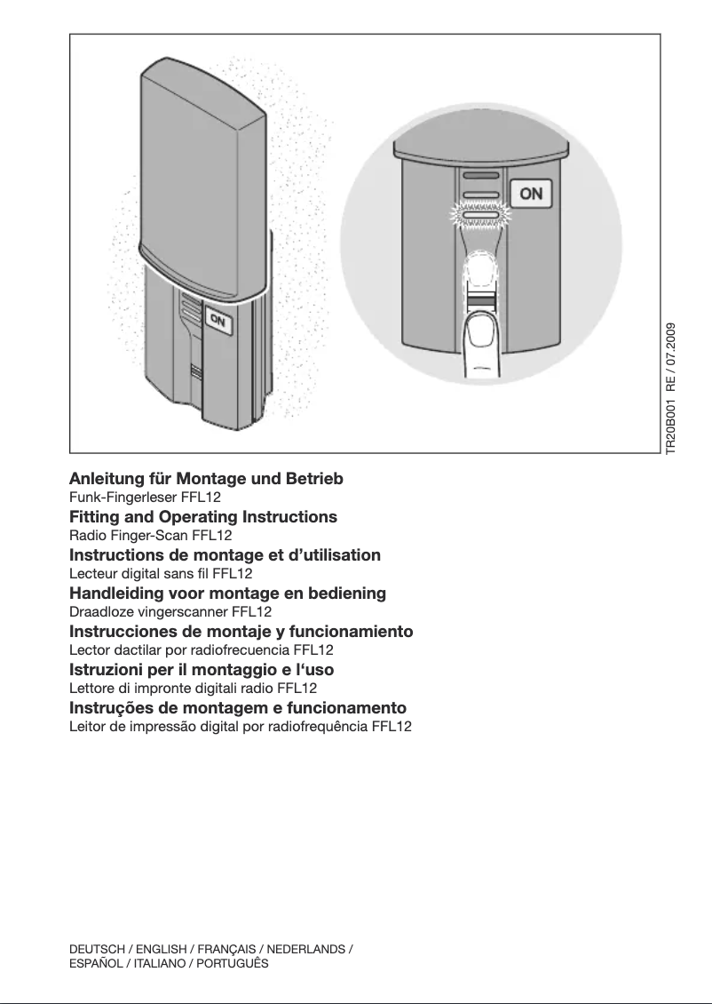Image de la première page du manuel de l'appareil FFL12