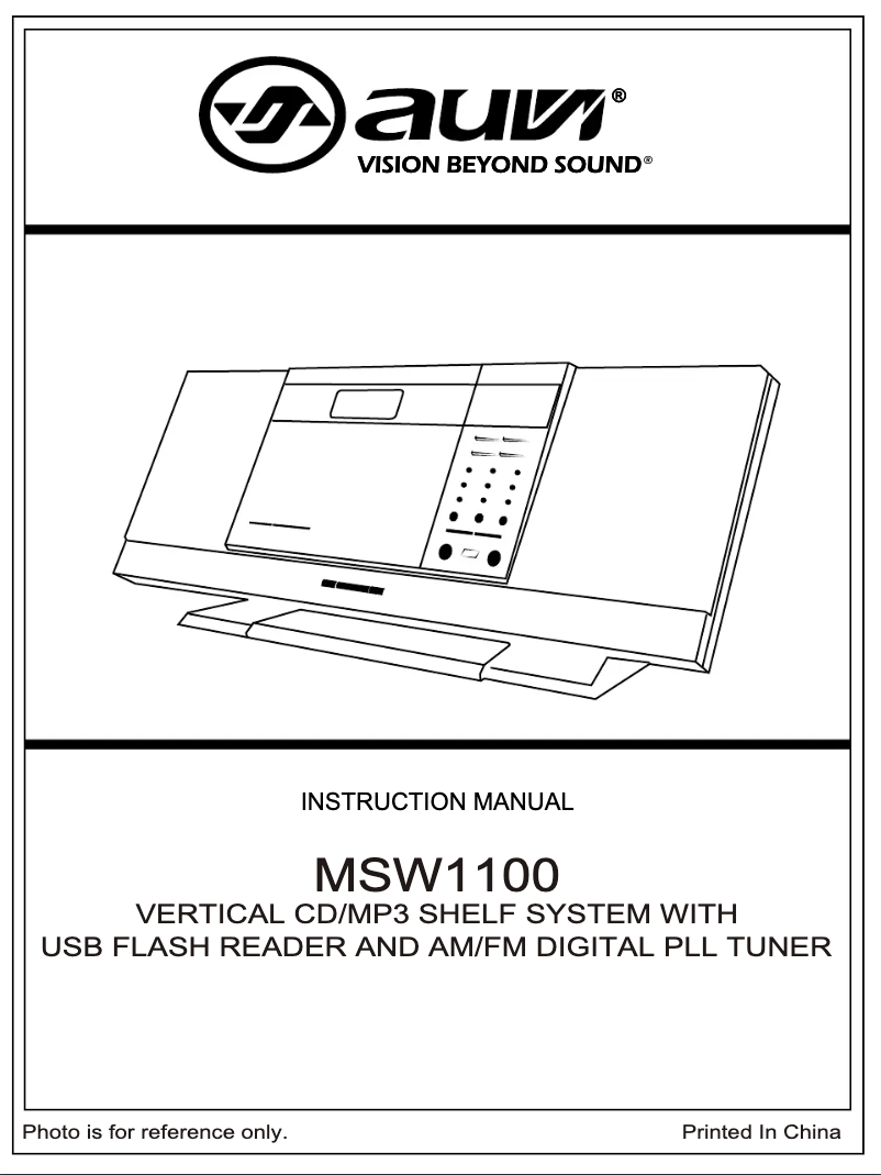 Image de la première page du manuel de l'appareil MSW1100