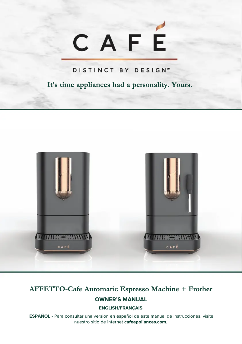 Page n°1 - Manuel utilisateur GE AFFETTO C7CEBAS4RW3