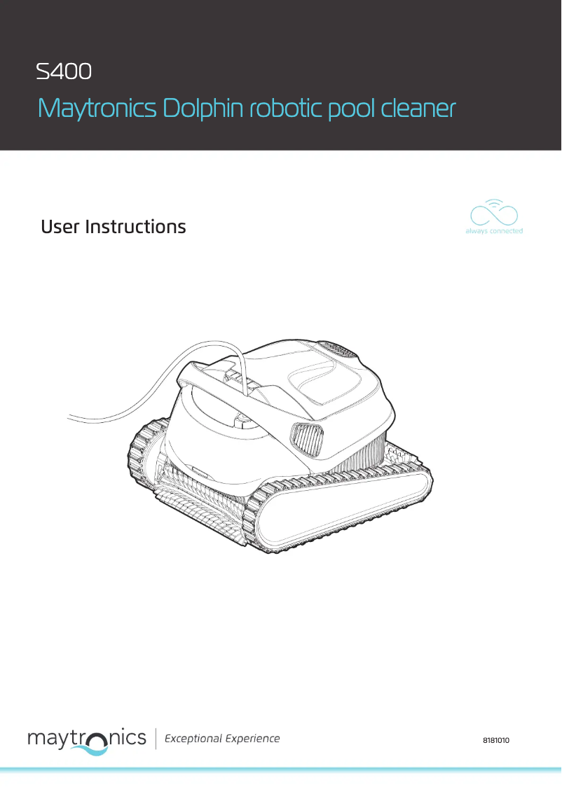 Página 1 del manual Manual de usuario Maytronics Dolphin S250