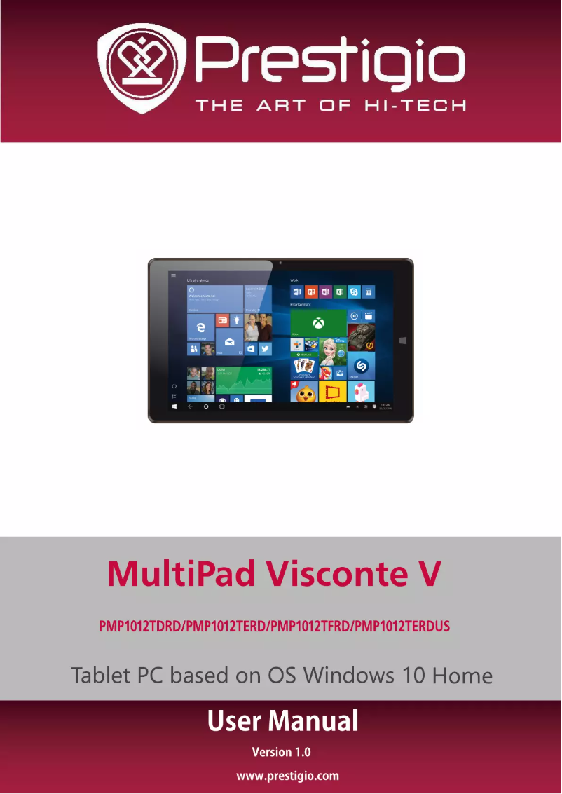 Image de la première page du manuel de l'appareil MultiPad Visconte V