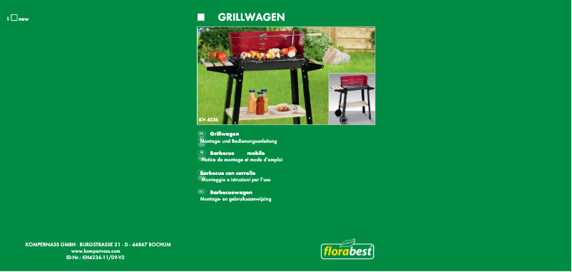 Page 1 de la notice Manuel utilisateur Florabest KH4236