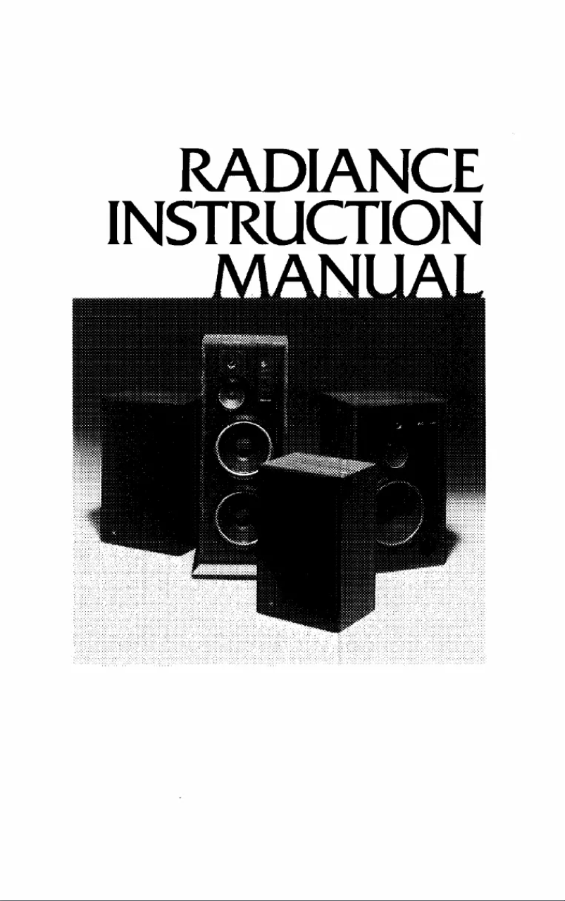 Page 1 de la notice Manuel utilisateur JBL Radiance R133