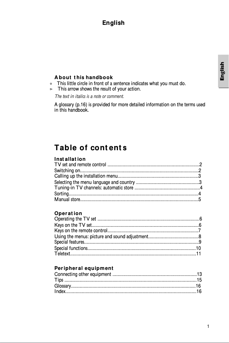 Page 1 de la notice Manuel utilisateur Philips 28PT4503