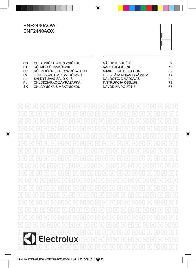 Page n°1 - Mode d'emploi Electrolux ENF2440AOX