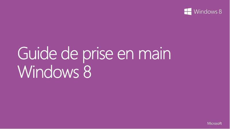 Página 1 del manual Manual de usuario Microsoft Windows 8