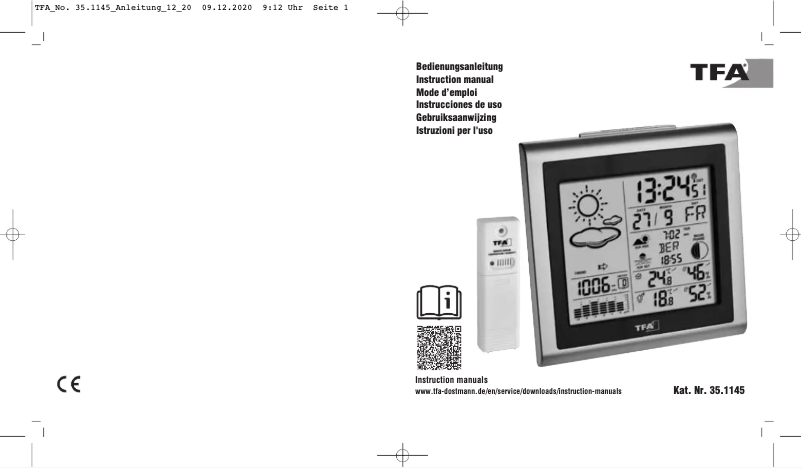 Página 1 del manual Manual de usuario TFA 35.1145