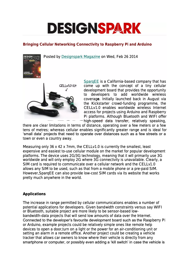Page n°1 - Manuel utilisateur Raspberry Pi 8110714