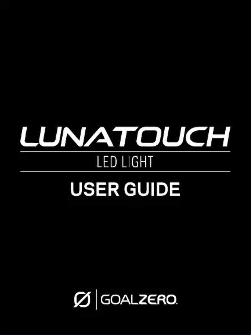 Page 1 de la notice Manuel utilisateur Goal Zero Luna Touch