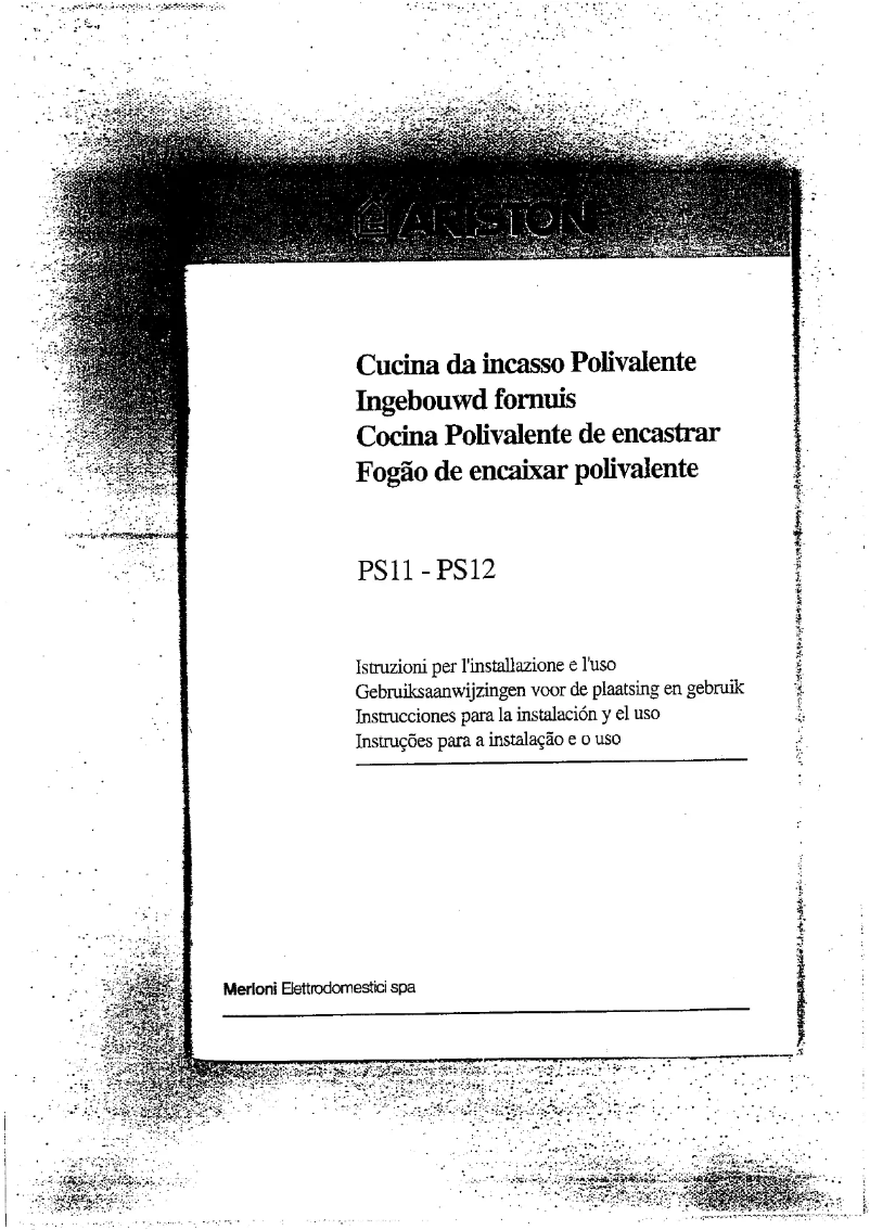 Page n°1 - Manuel utilisateur Ariston Thermo PS 12