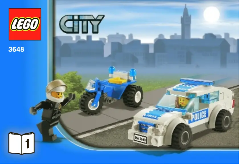 Page 1 de la notice Manuel utilisateur Lego Police Chase