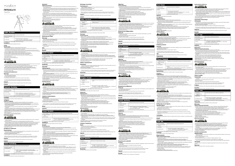 Page 1 de la notice Manuel utilisateur Nedis FNTR20CMT10
