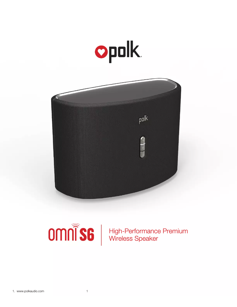 Page 1 de la notice Manuel utilisateur Polk Omni S6
