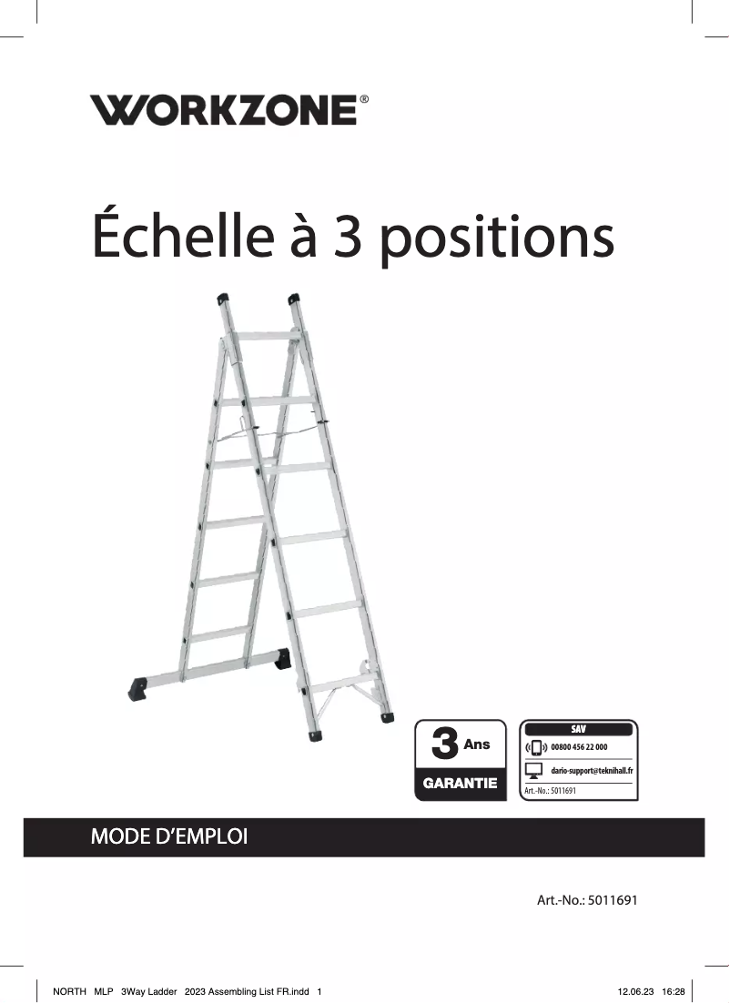 Page n°1 - Manuel utilisateur Workzone 7198