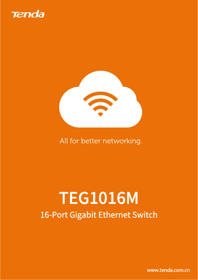 Page 1 de la notice Fiche technique Tenda TEG1016M