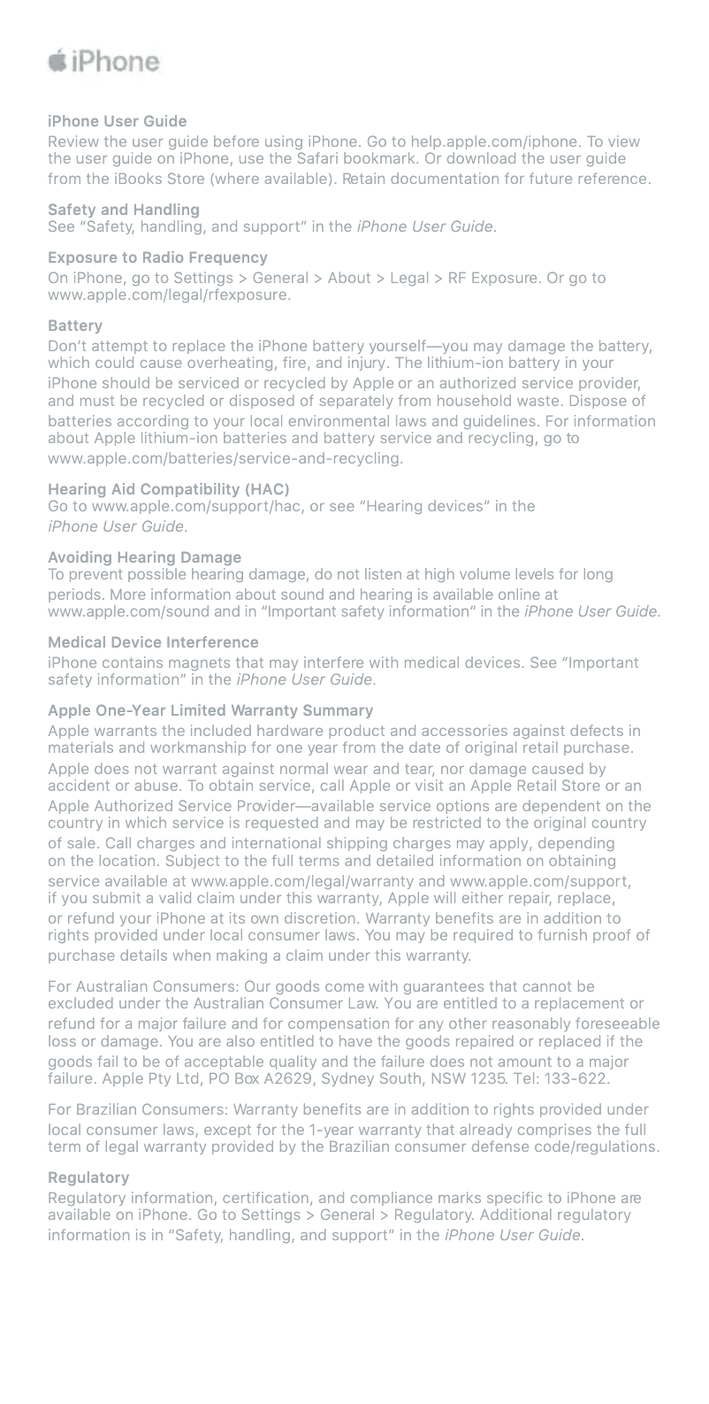 Page n°1 - Brochure Apple iPhone 7