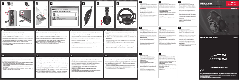 Page n°1 - Manuel utilisateur Speed-Link Medusa NX SL-8797