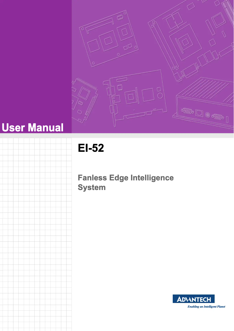 Page n°1 - Manuel utilisateur Advantech EI-52-S2A1
