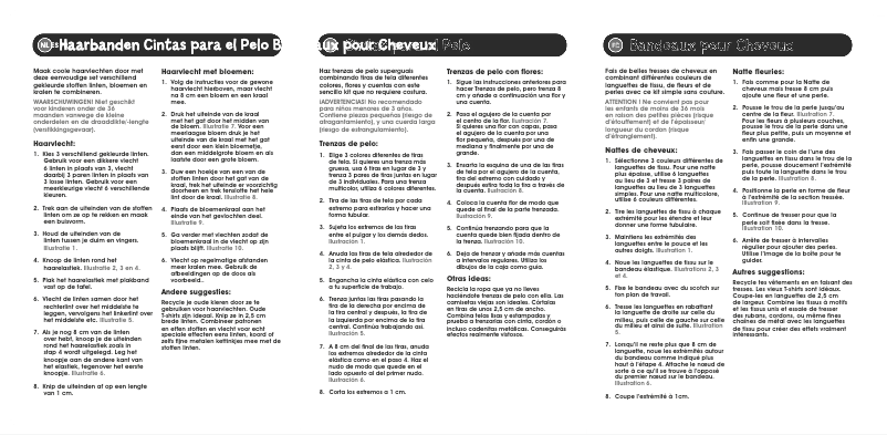 Page 1 de la notice Manuel utilisateur Jumbo Brilliant Hair Bands