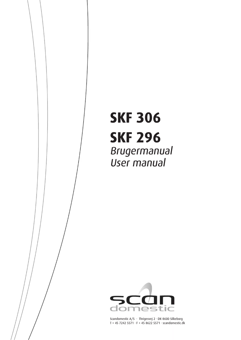 Page n°1 - Manuel utilisateur Scandomestic SKF 296