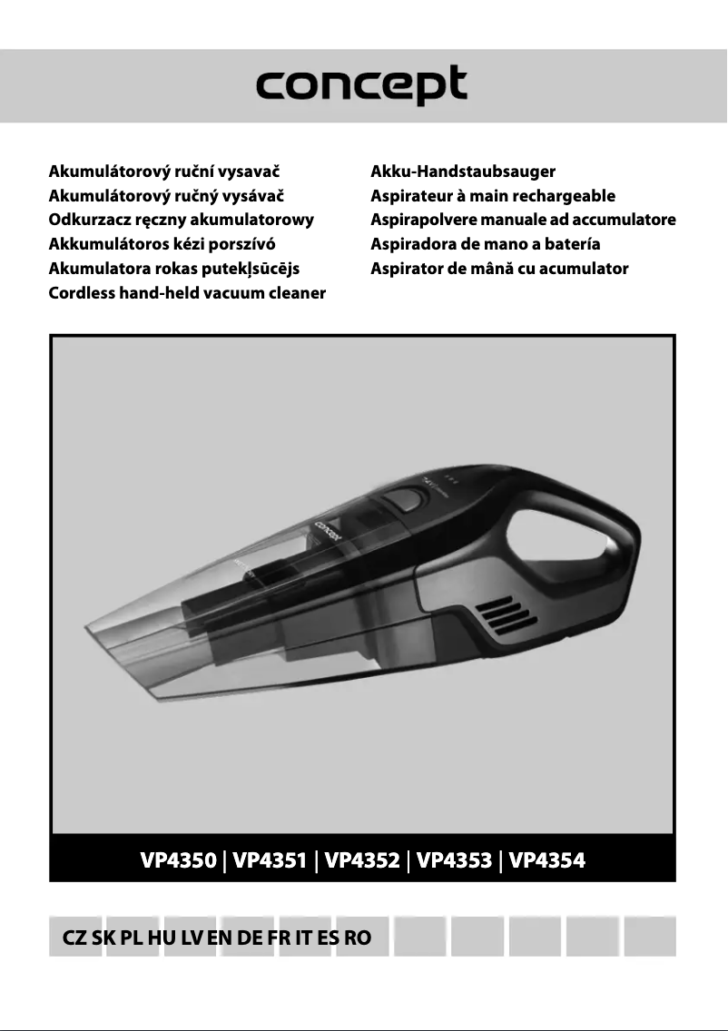 Page 1 de la notice Manuel utilisateur Concept VP4352