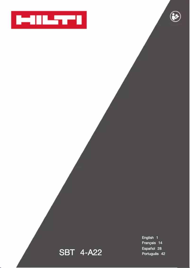 Page n°1 - Manuel utilisateur Hilti S-BT-ER