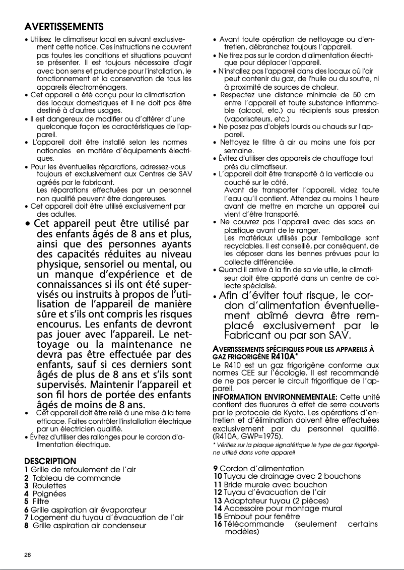 Image de la première page du manuel de l'appareil Pinguino PAC N76