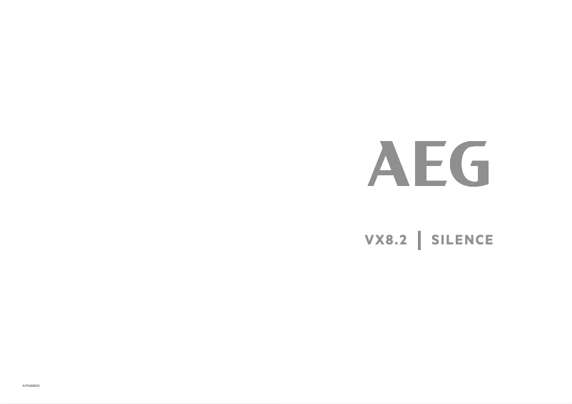 Page n°1 - Manuel utilisateur AEG VX82-1-ALR