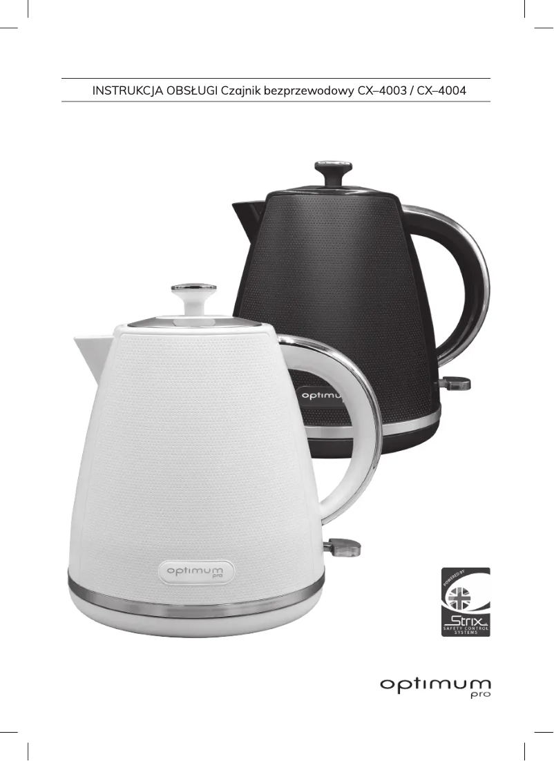 Page 1 de la notice Manuel utilisateur Optimum Pro CX-4004